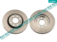 Гальмівний диск вентильований передній (260 мм) (2 шт.) Opel / ОПЕЛЬ COMBO 2001-2012 / КОМБО 01-12 1.7DTI (1686 куб.см.)