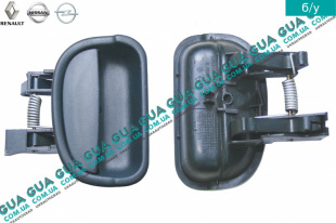 Ручка боковой ( сдвижной ) правой двери внутренняя  Nissan / НІССАН KUBISTAR 1997-2008 / КУБІСТАР 97-08 1.2 (1149 куб.см.)