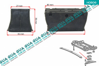  Подушка передньої ресори пластикової права нижня VW / ВОЛЬКС ВАГЕН LT28-55 1996-2006 / ЛТ28-55 96-06 2.4 TD (2383 куб. см.)