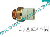 Термовыключатель вентилятора радиатора ( Датчик включения вентилятора ) ( 3 контакта )