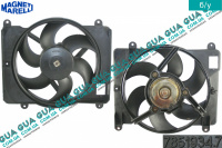 Диффузор основного радиатора ( Вентилятор с моторчиком ) Fiat / ФИАТ PUNTO 1999- / ПУНТО 1.6 (1581 куб.см.)