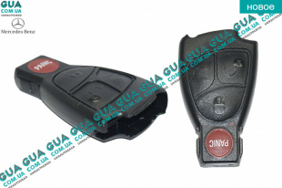 Корпус ключа зажигания на 4 кнопки ( РЫБКА ) Mercedes / МЕРСЕДЕС E-CLASS 1995- / Е-КЛАС E200 CDI (2143 куб.см.)