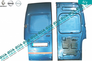 Дверь задняя левая глухая ( h=198 см ) Vauxhal / ВОКСХОЛ MOVANO 1998-2003 2.2DCI (2188 куб.см.)