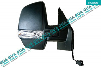 Зеркало заднего вида наружное / боковое правое электрическое (выпуклое ) 6 контактов Fiat / ФИАТ DOBLO 2009- / ДОБЛО 2009- 1.8 (1747 куб.см)