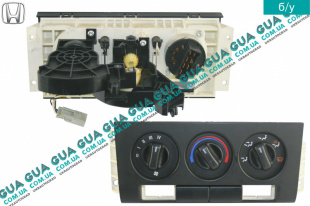 Блок управления печкой с кондиционером ( переключатель, регулятор отопителя ) Honda / ХОНДА CIVIC VI 1995-2001 1.6 16V (1590 куб. см.)