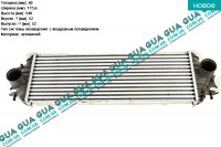 Радиатор интеркулера Opel / ОПЕЛЬ VIVARO 2000- 2014/ ВИВАРО 00-14 1.9DCI (1870 куб.см.)