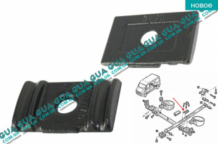 Прижимная планка крепления рессоры ( пластина / кронштейн стремянки / металлическая рессора ) ( 2.8t ) Vauxhal / ВОКСХОЛ MOVANO 1998-2003 2.5D (2499 куб.см.)