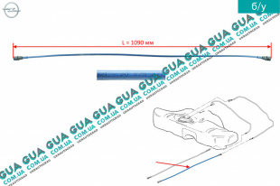 Патрубок / трубка топливной системы ( возврата топлива / передняя )   Opel / ОПЕЛЬ ZAFIRA A 1999-2006 / ЗАФІРА А 99-06 2.0OPC (1998 куб. см.)