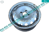 Колісний диск R14 5,5JX14H2 4x100 ET49 металевий ( сталевий / залізний ) Opel / ОПЕЛЬ COMBO 2001-2012 / КОМБО 01-12 1.4 (1364 куб.см)