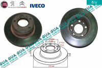 Тормозной диск  не вентилируемый R15 Fiat / ФИАТ DUCATO 290 1989-1994 / ДУКАТО 290 2.0 (1971 куб.см)