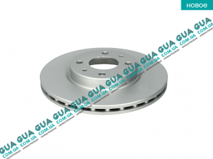 Тормозной диск вентилируемый передний ( 2 шт. ) Fiat / ФИАТ DOBLO 2000-2005 / ДОБЛО 00-05 1.3JTD (1248 куб.см.)
