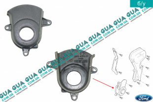 Кожух / защита ремня ГРМ ( крышка ремня привода / низ ) Ford / ФОРД FOCUS C-MAX 2003-2007 / ФОКУС С-МАКС 1.6 (1596 куб. см.)
