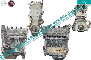 Двигатель ( мотор без навесного оборудования ) 188A9000 Fiat / ФІАТ DOBLO 2005-2009  / ДОБЛО 05-10 1.3MJTD (1248 куб.см.)