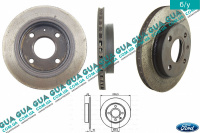 Гальмівний диск передній D 239,5 мм Ford / ФОРД ESCORT 1992-1995 / ЕСКОРТ 92-95 1.3 (1299 куб. см.)