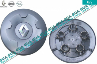 Колпак колесный R16 ( крышка диска ) Opel / ОПЕЛЬ VIVARO 2000-2014 / ВІВАРО 00-14 1.9DCI (1870 куб.см.)