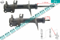 Амортизатор газовий передній правий (стійка) Nissan / НІССАН ALMERA N16 / АЛЬМЕРА Н16 2.2 DI ( 2184 куб.см.)