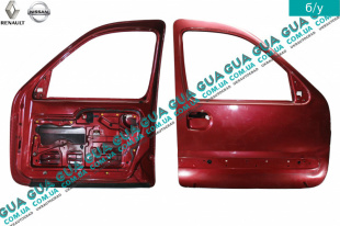 Дверь передняя правая 03- Renault / РЕНО KANGOO 1997-2007 / КАНГУ 97-07 1.9D (1870 куб.см.)