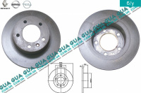Тормозной диск задний не вентилируемый R16 D305 Vauxhal / ВОКСХОЛ MOVANO 1998-2003 2.5D (2499 куб.см.)
