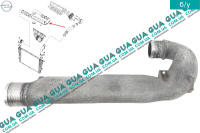 Патрубок / трубка інтеркулера ( від інтеркулера до турбіни ) Opel / ОПЕЛЬ ASTRA H 2004-2014 / АСТРА 04-14 1.9CDTI (1910 куб.см.)