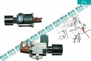 Клапан электромагнитный вакуумной системы / трансдьюсер Toyota / ТОЙОТА HILUX II 2001-2006 2.5D-4D (2494 куб.см.)