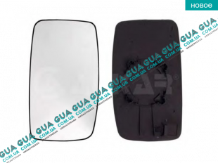 Вкладыш зеркала заднего вида левый без подогрева Fiat / ФІАТ SCUDO 2007- / СКУДО 07- 1.6HDI (1560 куб.см.)