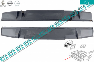 Защита двигателя / КПП ( под бампером ) ( пластик ) Opel / ОПЕЛЬ VIVARO 2000-2014 / ВІВАРО 00-14 1.9DCI (1870 куб.см.)