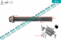 Болт / гвинт кріплення бугельної плити ( M8X125-65 ) Opel / ОПЕЛЬ MOVANO 1998-2003 / МОВАНО 98-03 2.5DCI (2463 куб.см.)