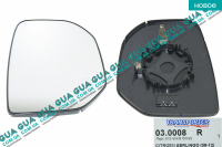 Вкладиш дзеркала заднього виду правий з підігрівом Peugeot / ПЕЖО PARTNER B9 2008- / ПАРТНЕР Б9 08- 1.6 (1587 куб.см)
