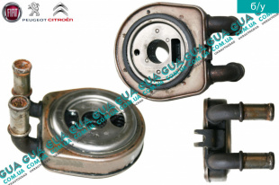 Масляный радиатор ( масляный охладитель / теплообменник ) Citroen / СИТРОЭН C8 / С8 2.0HDI (1997куб.см.)