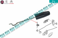 Кнопка внутренняя / тяга закрытия замка задней правой / левой двери Peugeot / ПЕЖО 206 2.0HDI (1997куб.см.)