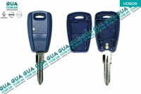 Корпус ( жало / болванка / бланк / заготовка / полотно ) ключа зажигания на 1 кнопку ( FIAT )