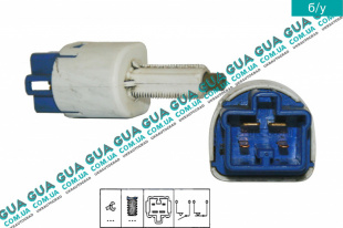 Датчик (кнопка) включения стоп-сигнала Toyota / ТОЙОТА HILUX III 2007- 3.0D-4D (2982 куб.см.)