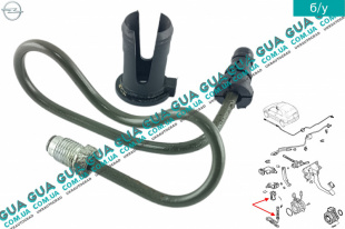 Трубка системы сцепления ( выжимного подшипника ) Opel / ОПЕЛЬ ASTRA H 2004-2014 / АСТРА 04-14 1.4 (1364 куб.см.)