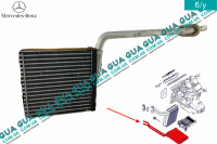 Радиатор печки ( отопителя ) w168 Mercedes / МЕРСЕДЕС VANEO 2002-2005 / ВАНЕО 02-05 1.9 (1898 куб.см.)