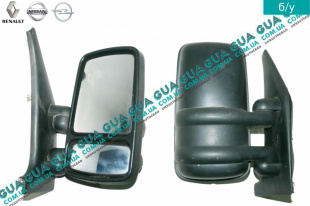 Зеркало заднего вида наружное / боковое механика правое Opel / ОПЕЛЬ MOVANO 1998-2003 / МОВАНО 98-03 1.9DTI (1870 куб.см.)