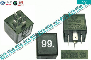 Реле стеклоочистителя Seat / СЕАТ CORDOBA 1993-2002 1.9D (1896 куб.см.)