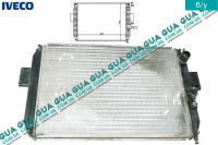 Радіатор охолодження (основний) під датчик Iveco / ІВЕКО DAILY II 1989-1999 / ДЕЙЛІ Е2 89-99 2.5D (2499 куб.см.)