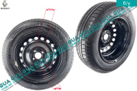 Диск колесный с шиной / покрышкой R15 6.1/2Jx15H2C ET45 металлический ( стальной / железный )