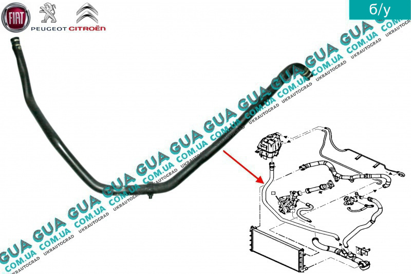 Патрубок охлаждения пежо боксер