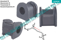 Втулка / подушка стабілізатора переднього D24 ( 1шт )