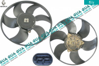 Вентилятор основного радиатора с моторчиком D380 лопастей 6 Nissan / НИССАН KUBISTAR 1997-2008 / КУБИСТАР 97-08 1.6  V16 (1598 куб.см.)