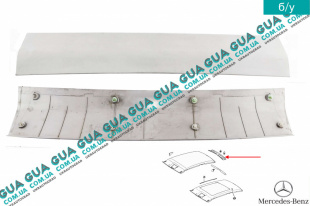 Внутренняя обшивка ( молдинг ) накладка задней части потолка W168 Mercedes / МЕРСЕДЕС A-CLASS 1997-2012 / А-КЛАС A220 CDI 4-matic (2143 куб.см.)