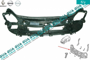 Установочная передняя панель ( окуляр / телевизор ) с 2006 Opel / ОПЕЛЬ VIVARO 2000-2014 / ВІВАРО 00-14 2.0 v16 (1998 куб.см.)
