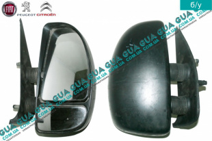 Зеркало заднего вида наружное / боковое механика правое Peugeot / ПЕЖО BOXER II 2002-2006 / БОКСЕР 2 02-06 2.8HDI (2798 куб.см.)
