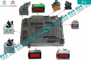 Фишки / разъеми электронного блока комфорта ( BSI ) комплект Citroen / СІТРОЕН C3/С3 1.6 16V HDI (1560 куб.см.)