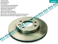 Гальмівний диск вентильований передній (без ABS) Nissan / НІССАН KUBISTAR 1997-2008 / КУБІСТАР 97-08 1.5DCI (1461 куб.см.)