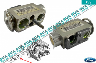 Клапан испарителя кондиционера печки Ford / ФОРД FOCUS III / ФОКУС 3 2.0 (1999 куб.см.)