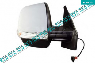 Зеркало заднего вида наружное / боковое правоеэлектрическое ( датчик ) Fiat / ФІАТ DOBLO 2009- / ДОБЛО 2009- 1.6MJTD (1598 куб.см.)