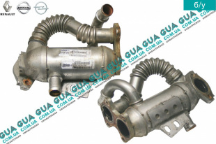 Радиатор / охладитель рециркуляции ОГ ( системы EGR / ЕГР ) Opel / ОПЕЛЬ VIVARO 2000-2014 / ВІВАРО 00-14 2.5DCI (2463 куб.см.)