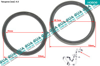 Кільце ущільнювача / сальник / прокладка патрубка інтеркулера ( турбіни, турбокомпрессора наддува ) D 45х53х4.3